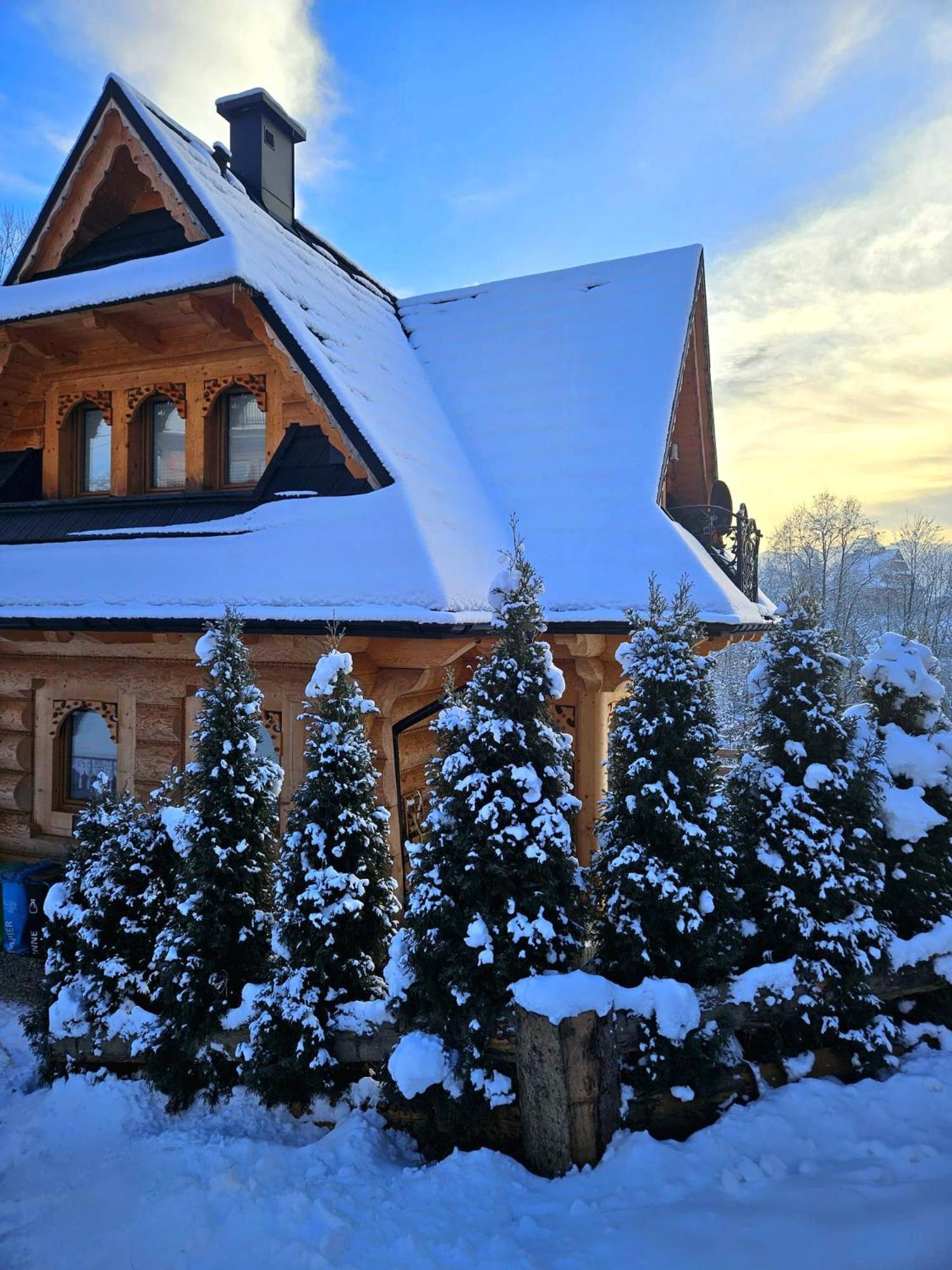 Goralska Chatka 2 Highland Cottage - Split Ac, Jacuzzi, Sauna, Private Parking, Mountains View, Garden, זקופאנה מראה חיצוני תמונה
