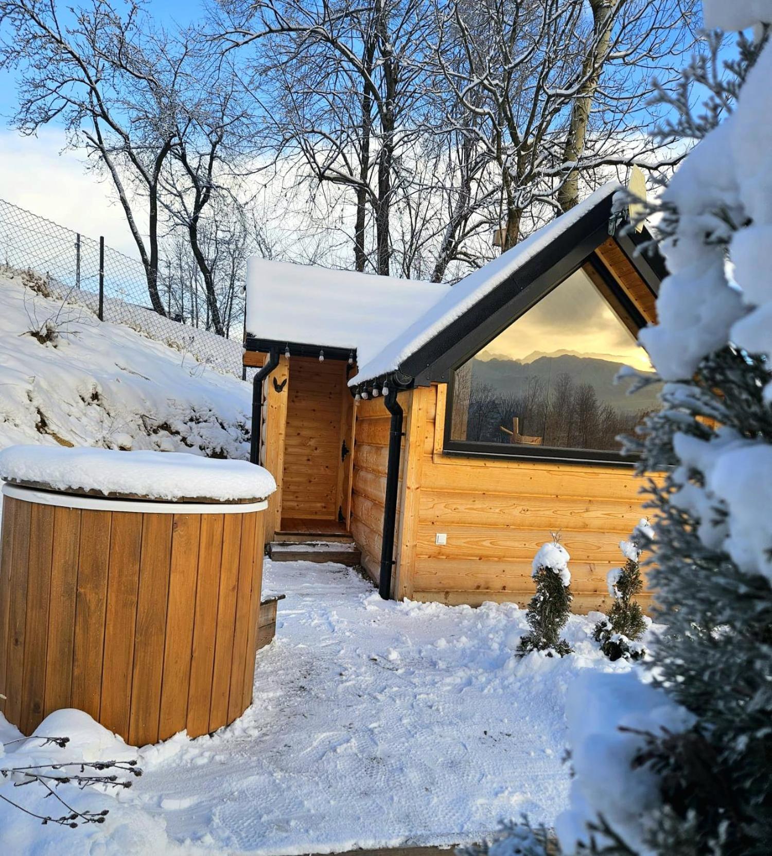 Goralska Chatka 2 Highland Cottage - Split Ac, Jacuzzi, Sauna, Private Parking, Mountains View, Garden, זקופאנה מראה חיצוני תמונה